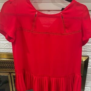Banana Republic Vibrant Red Blouse